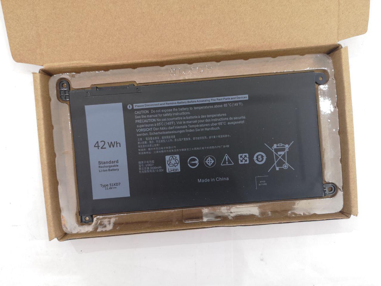 Акумулятор для Dell Chromebook 3180/3588/5379/725KY/6CYH6/71TG4/51KD7 3500 mAh 42Wh