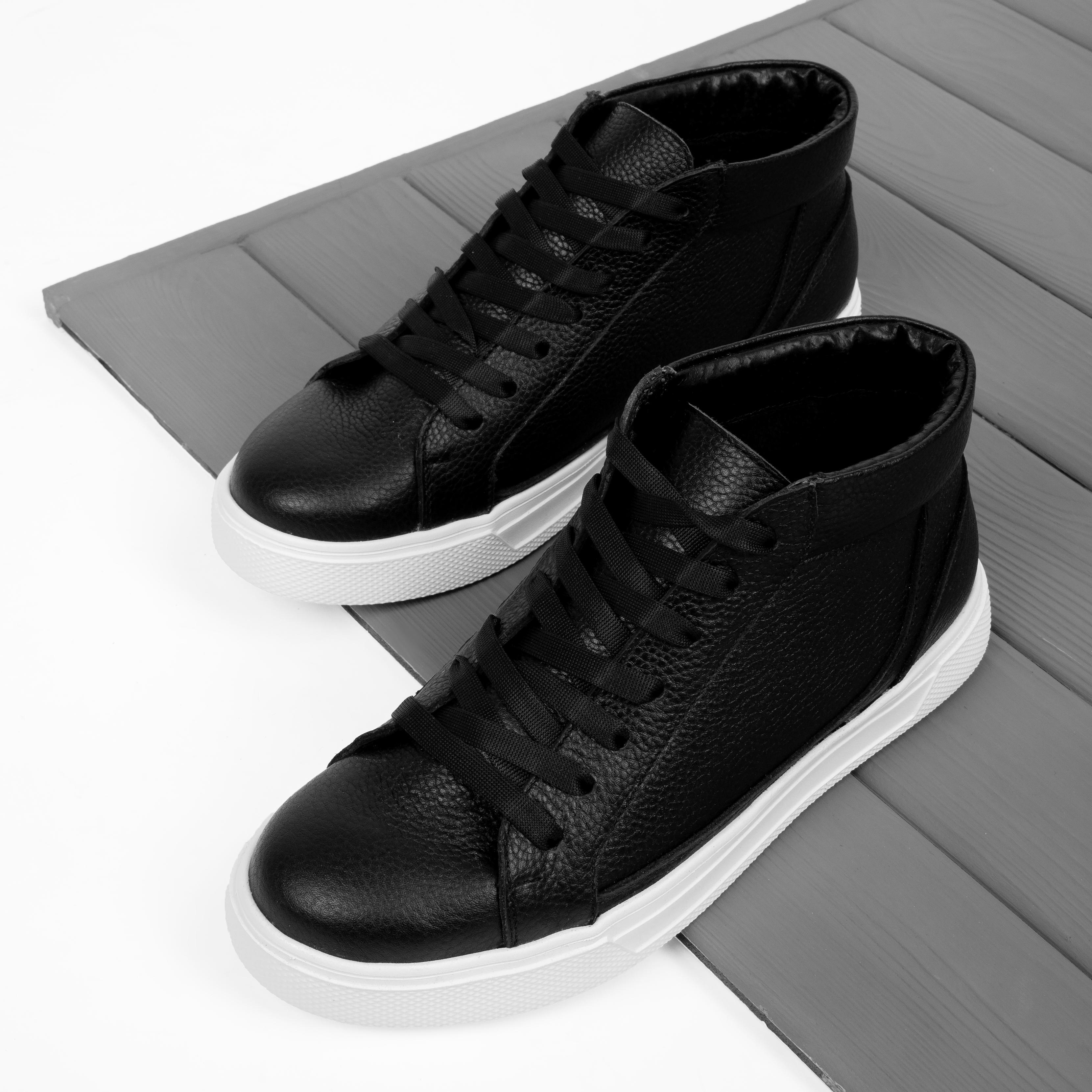 Ботинки Dux Premium 2507 из натуральной кожи флисовая подкладка р. 43 Черный (250743) - фото 3