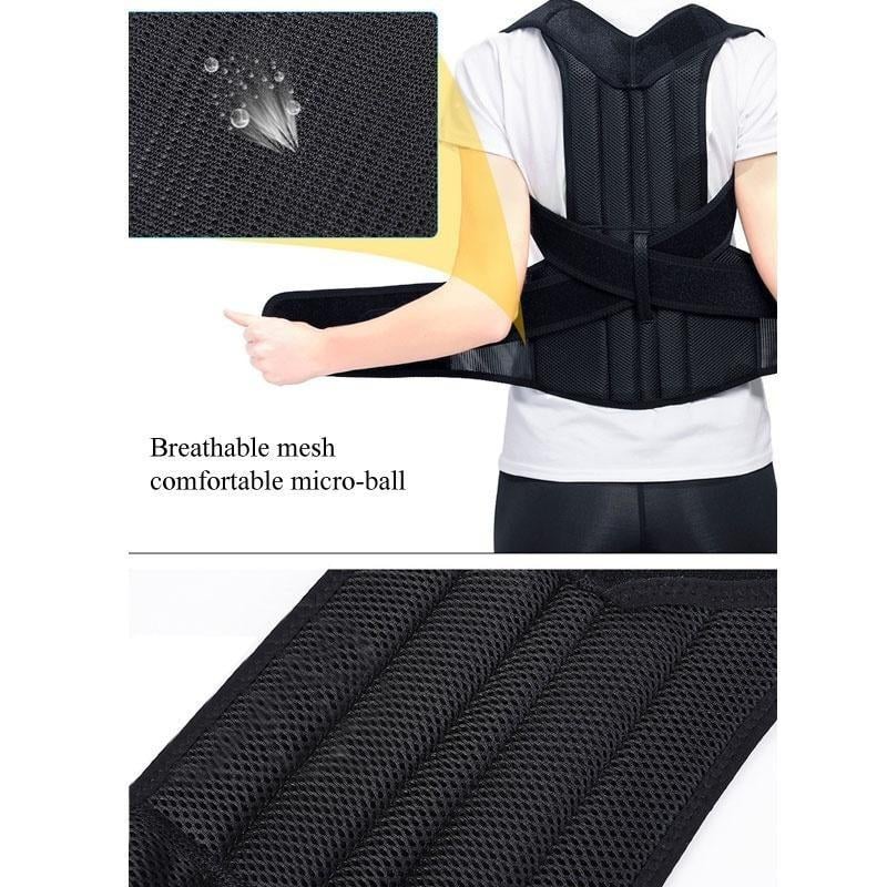 Пояс для вирівнювання спини Support Belt For Back Pain M (1009818-Black-M) - фото 2