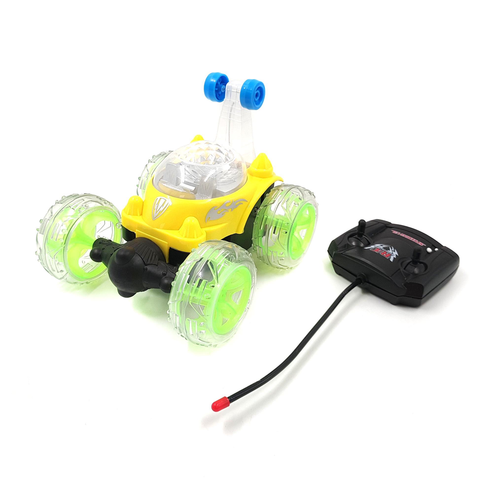 Машинка вездеход Great Universe на радиоуправлении с подсветкой и музыкой 48 V 16 см Желтый (77463jj)