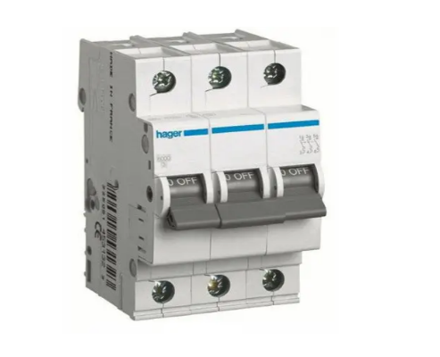 Автоматический выключатель Hager 3P 6kA 16A (27110761)