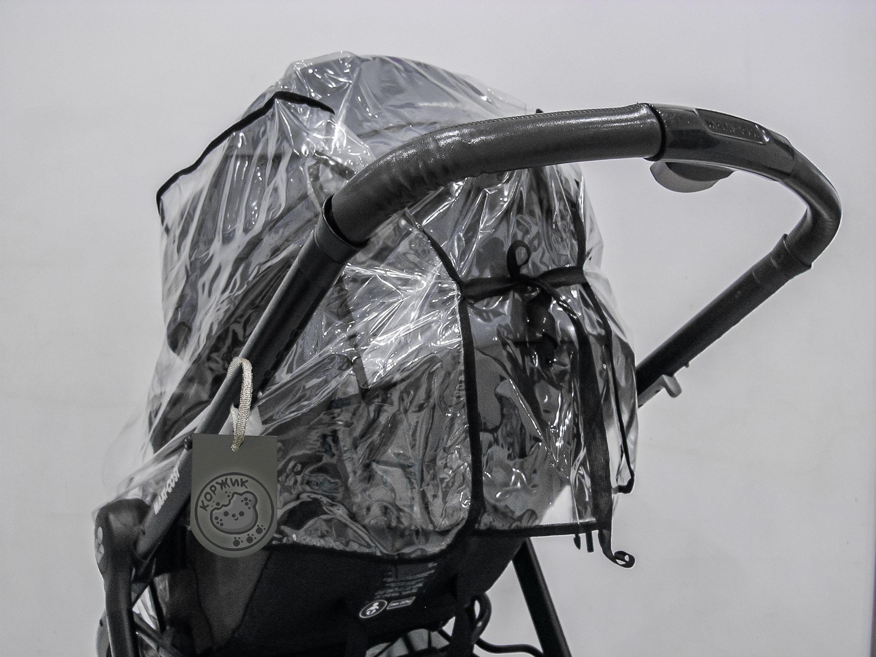Чехол/накидка/дождевик на коляску 2в1 с окошком на запах (3967ПРЗЕ) - фото 40