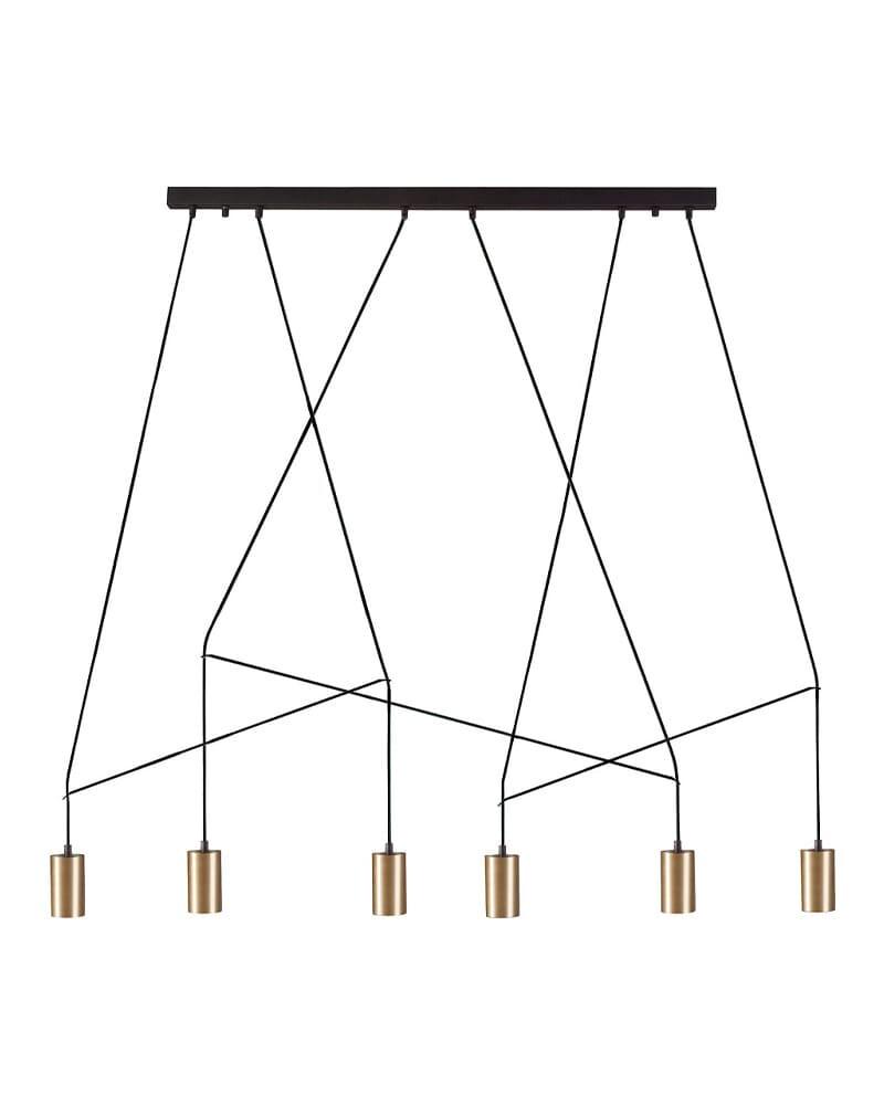 Люстра Nowodvorski 7955 Bl Imbria GU10 6x10W IP20 Латунь