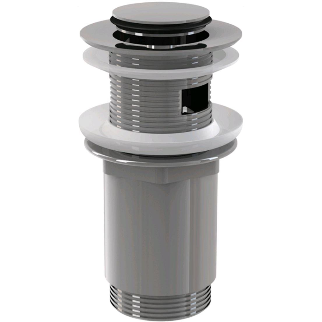 Донный клапан нажимной для раковины Alca Plast A391 с переливом Хром (84695)