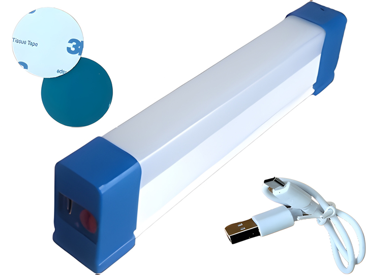 Лампа кемпинговая аккумуляторная BK-300 подвесная и магнитах USB 32 см (2939)