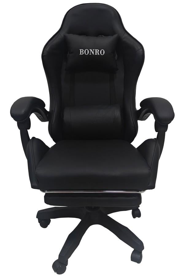 Крісло геймерське Bonro B-945 з підставкою для ніг Чорний (29528877) - фото 7