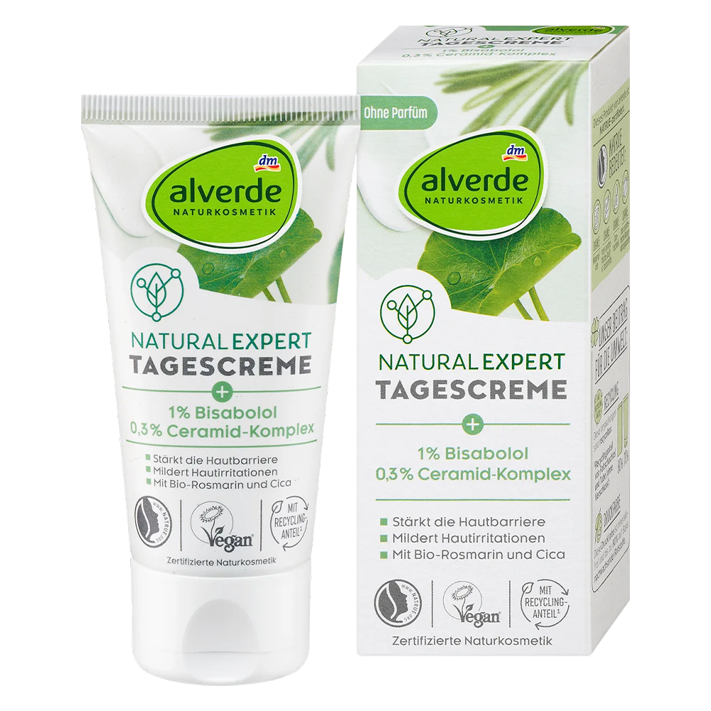Крем дневной Alverde Naturkosmetik Natural Expert 1% бисаболол и 0,3% керамидный комплекс 50 мл (EPI-15102025-173)