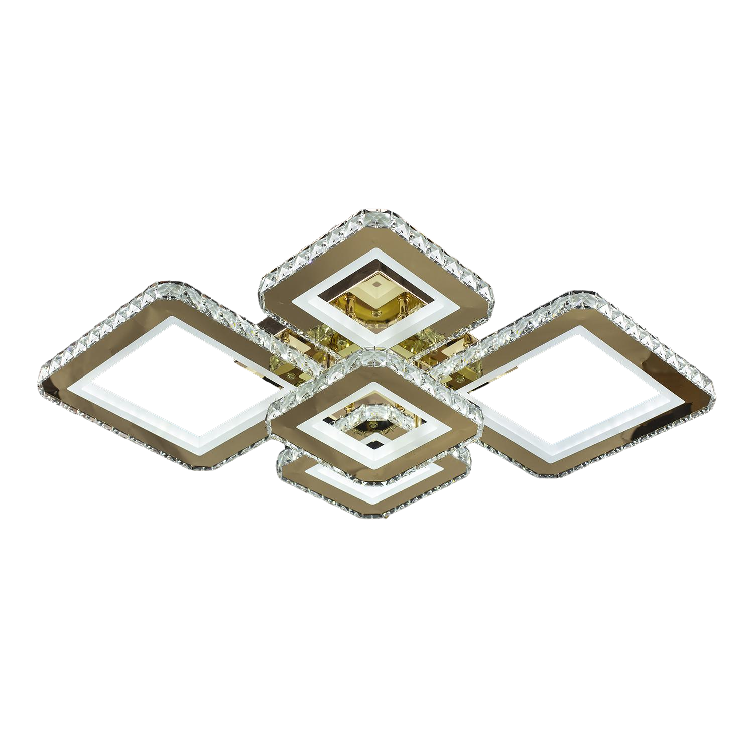 Люстра LED Свет 192W SY-19376/4 + 1 GD з пультом Золотистий