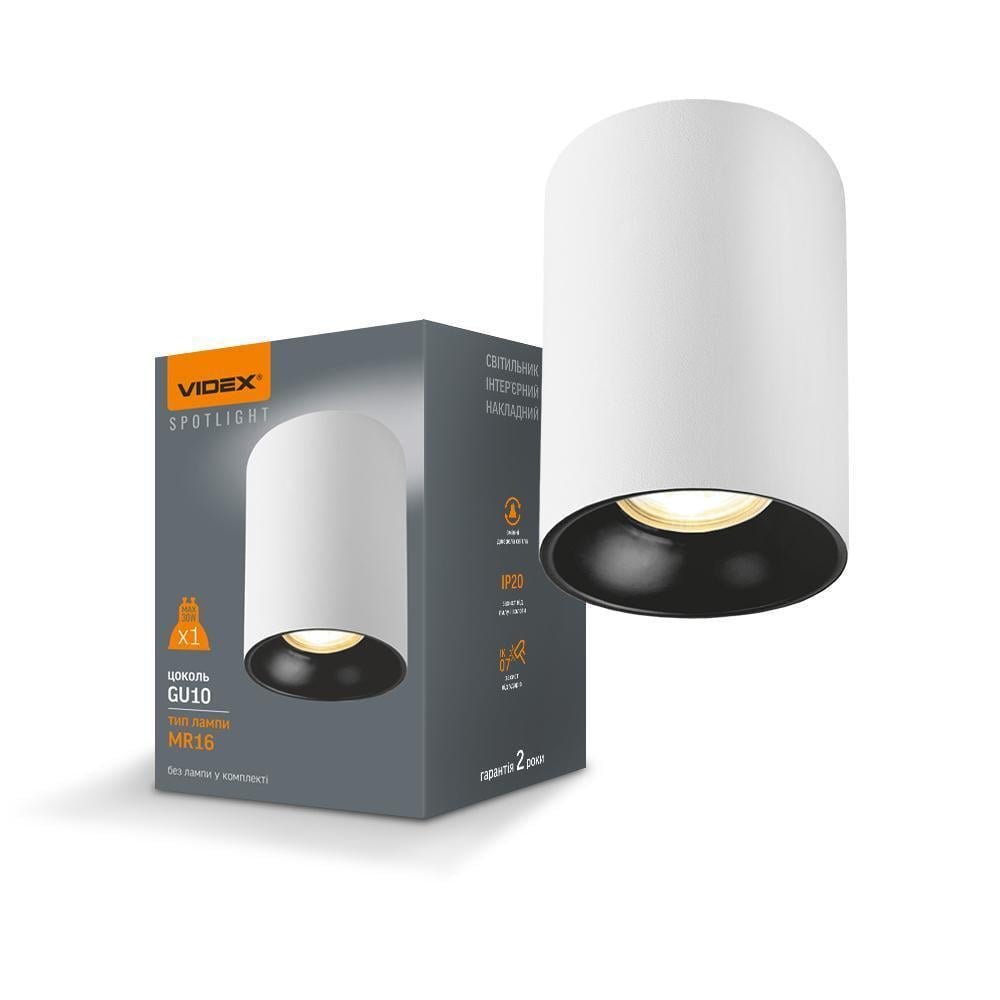 Спот под лампу SPF14A GU10 накладной Белый/Черный (00000020507)