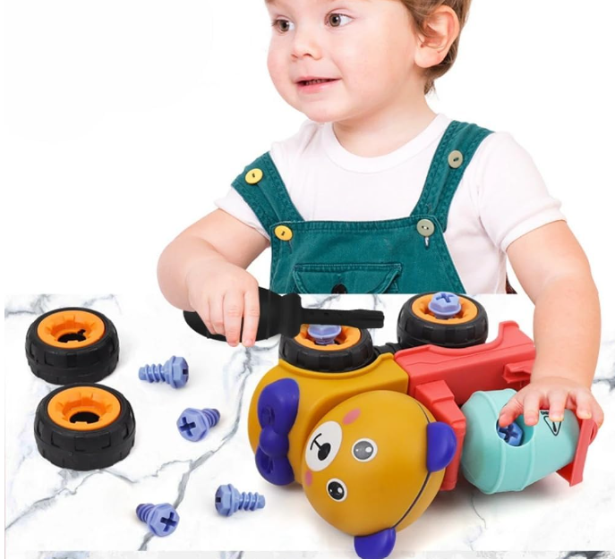 Конструктор детский Животные с отверткой и шурупами 4 разборные машинки в кейсе (2703935873) - фото 8 Конструктор детский Животные с отверткой и шурупами 4 разборные машинки в кейсе (2703935873) - фото 8