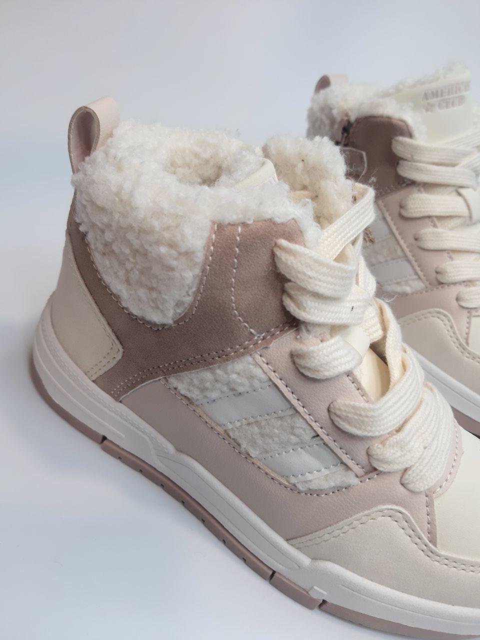 Кросівки демісезонні для дівчинки American Club р. 36 23,7 см Бежевий (198 beige) - фото 5 Кросівки демісезонні для дівчинки American Club р. 36 23,7 см Бежевий (198 beige) - фото 5