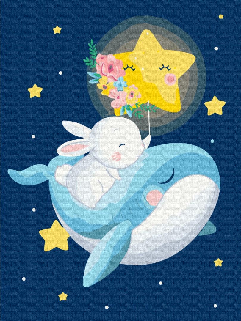 Картина по номерам Brushme KBS0096 Сон зайки 30х40 см (1842889851)