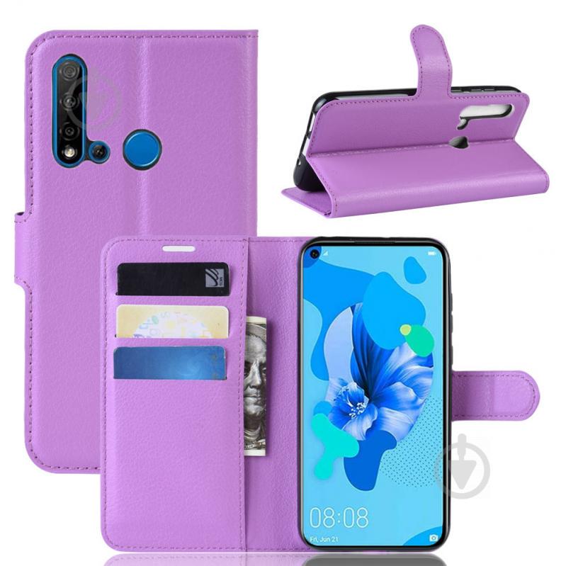 Чохол-книжка Litchie Wallet для Huawei P20 Lite 2019 / Nova 5i Violet (hub_RUdK10963) - фото 2