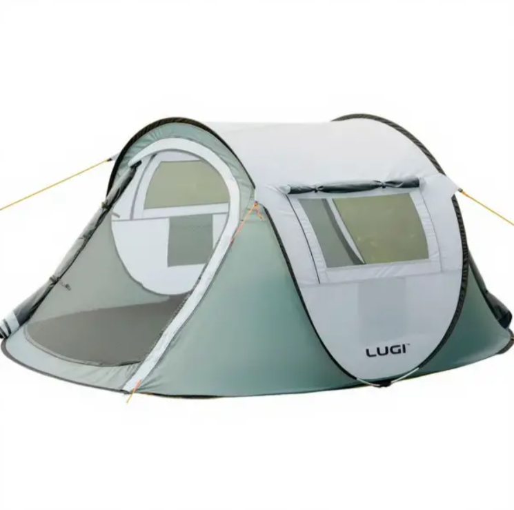 Намет двомісний Pop-Up Оксфорд 245х145х100 см Сірий (LU-030BE)