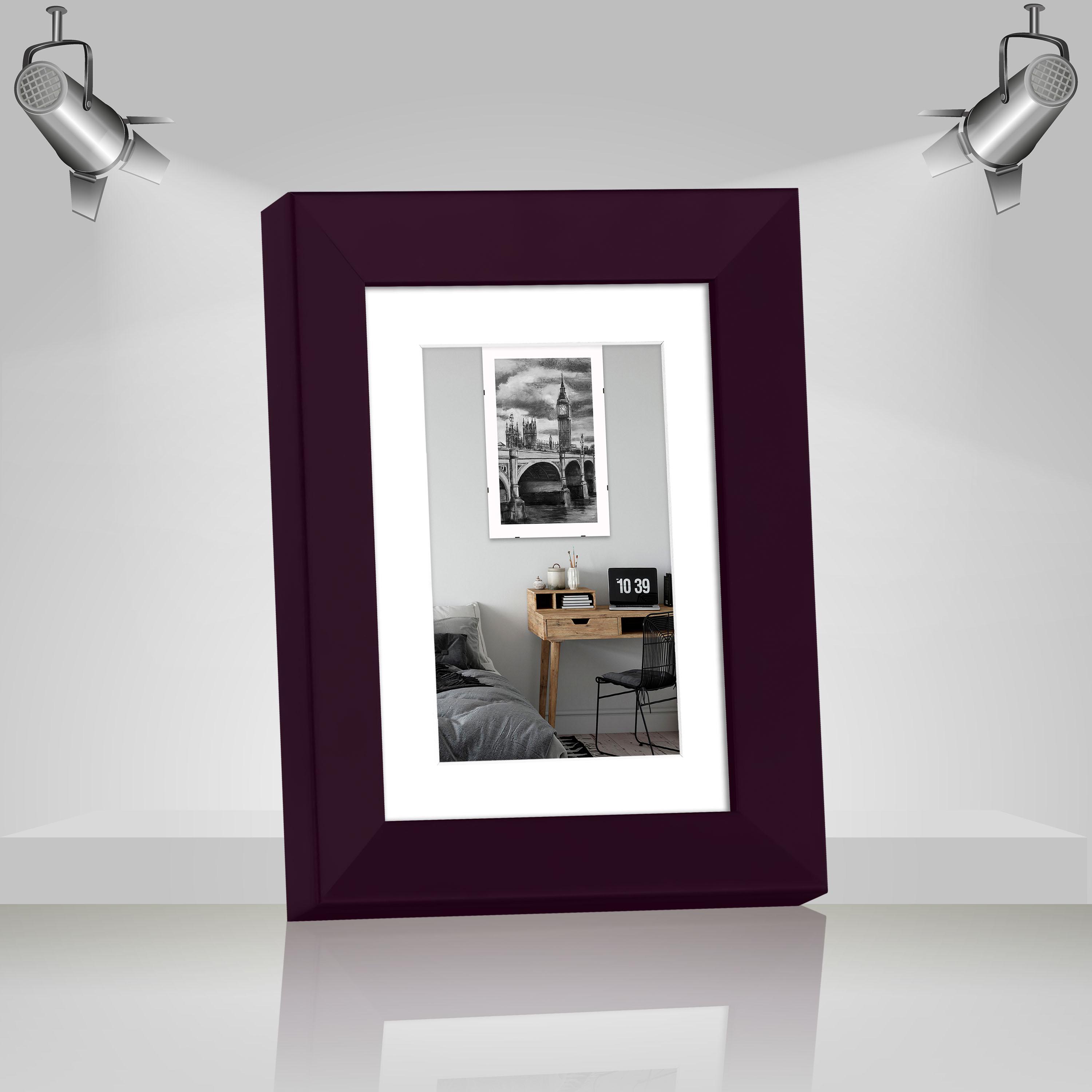 Фоторамка деревянная EmojiFrame 15х20 см под фото 10х15 см AH3322-02 пластиковое стекло 0,8 мм паспарту Фиолетовый - фото 2 Фоторамка деревянная EmojiFrame 15х20 см под фото 10х15 см AH3322-02 пластиковое стекло 0,8 мм паспарту Фиолетовый - фото 2