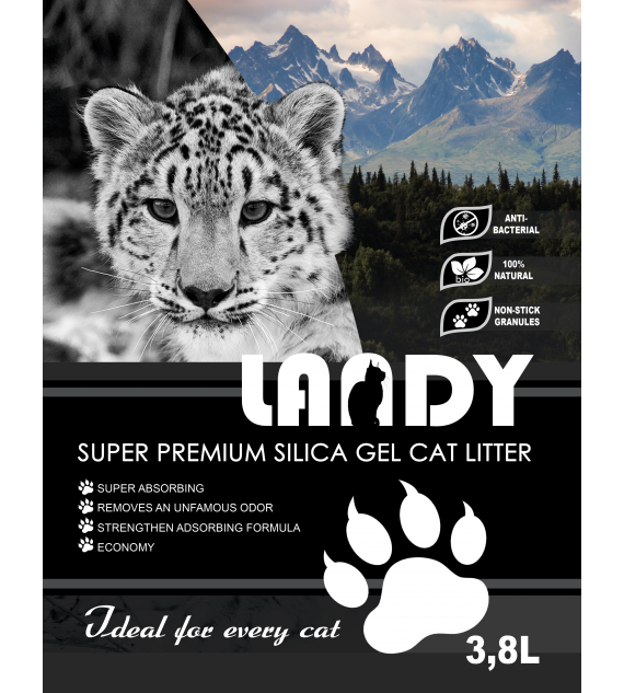 Наполнитель туалета LANDY силикалевый 3,8 л 1/8 мм