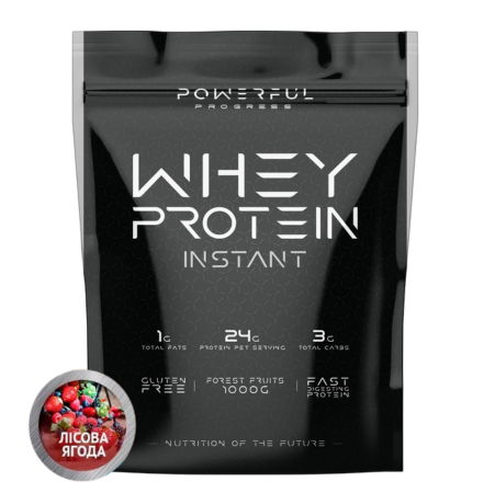 Протеїн сироватковий Powerful Progress 100% Whey Protein Instant Лісова Ягода 1000 г (14540499) - фото 1