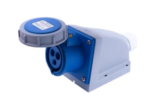 Силова розетка E.NEXT e.socket.113.16.67 2P+PE 16А 230 В стаціонарна IP67 Синій (i082007)