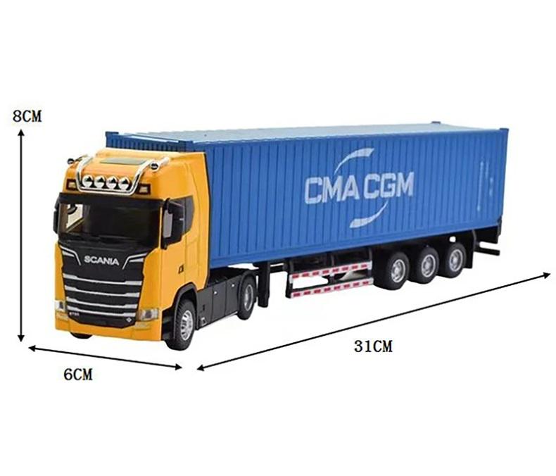 Машинка металлическая контейнеровоз SCANIA (29747375) - фото 13 Машинка металлическая контейнеровоз SCANIA (29747375) - фото 13