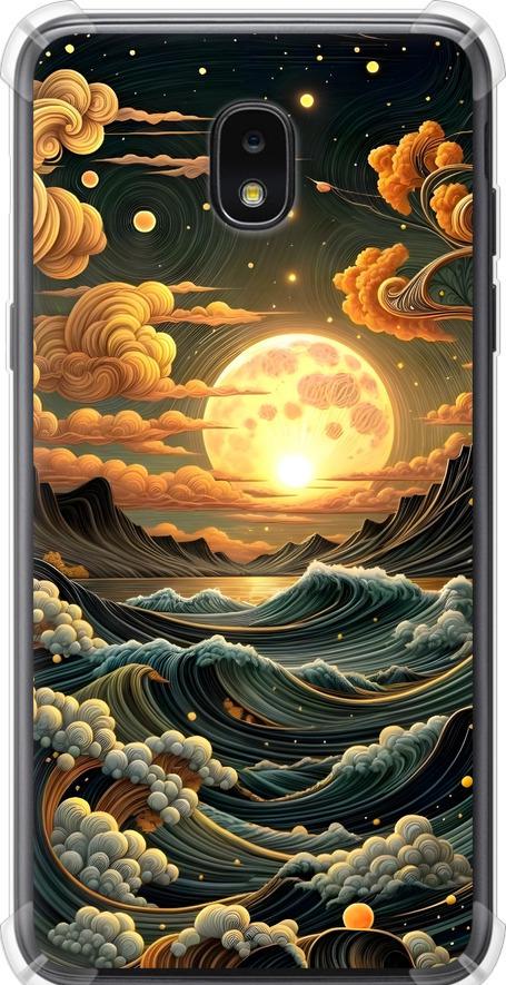 Чехол на Samsung Galaxy J7 2018 Арт волны (6332sp-1502-42517)
