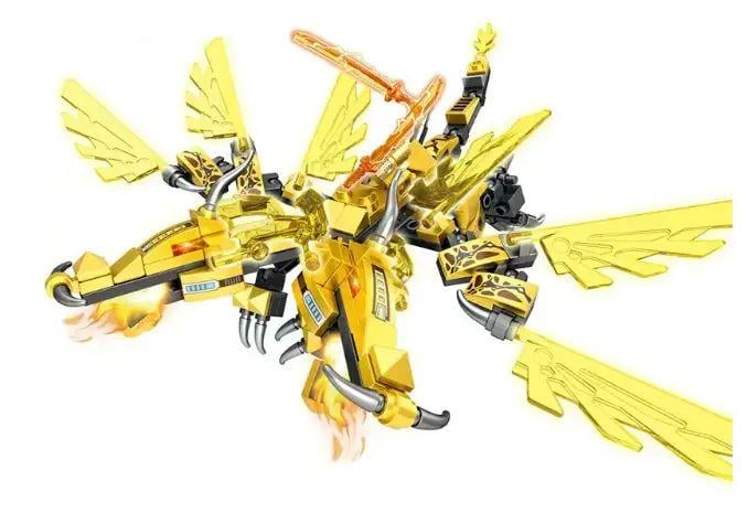 Конструктор Ninjago робот дракон 727 деталей Золотий (651) - фото 2