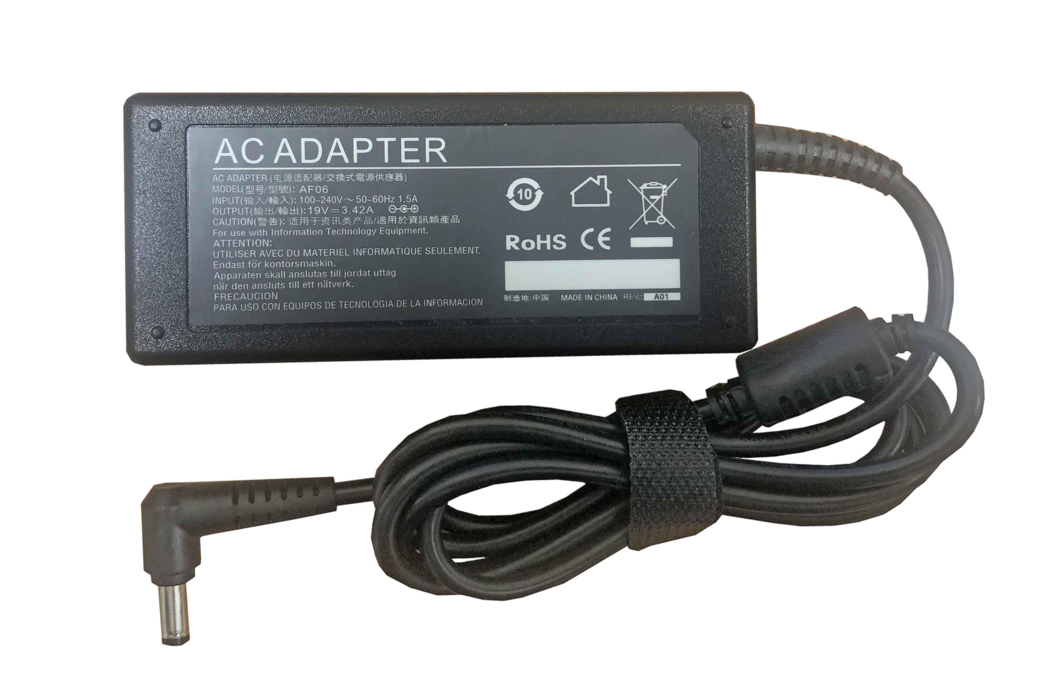 Блок питания для ноутбука Delta PA-1650-02 F6 65W 19V 3,42A 5,5x2,5 мм (016077)