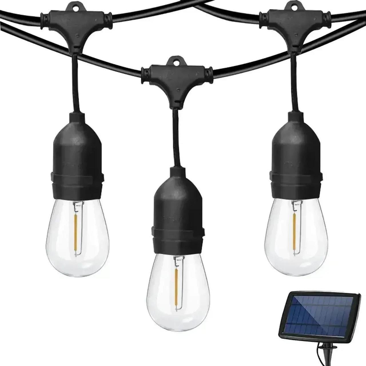 Гирлянда уличная Ретро лампа SFK‑13 10 LED с солнечной панелью 5 м (2834249147)