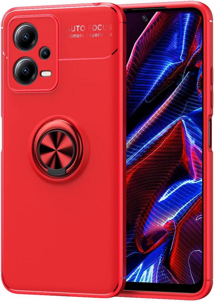 Чехол с кольцом Xiaomi Poco X5 5G Autofocus Red (35043-2D)