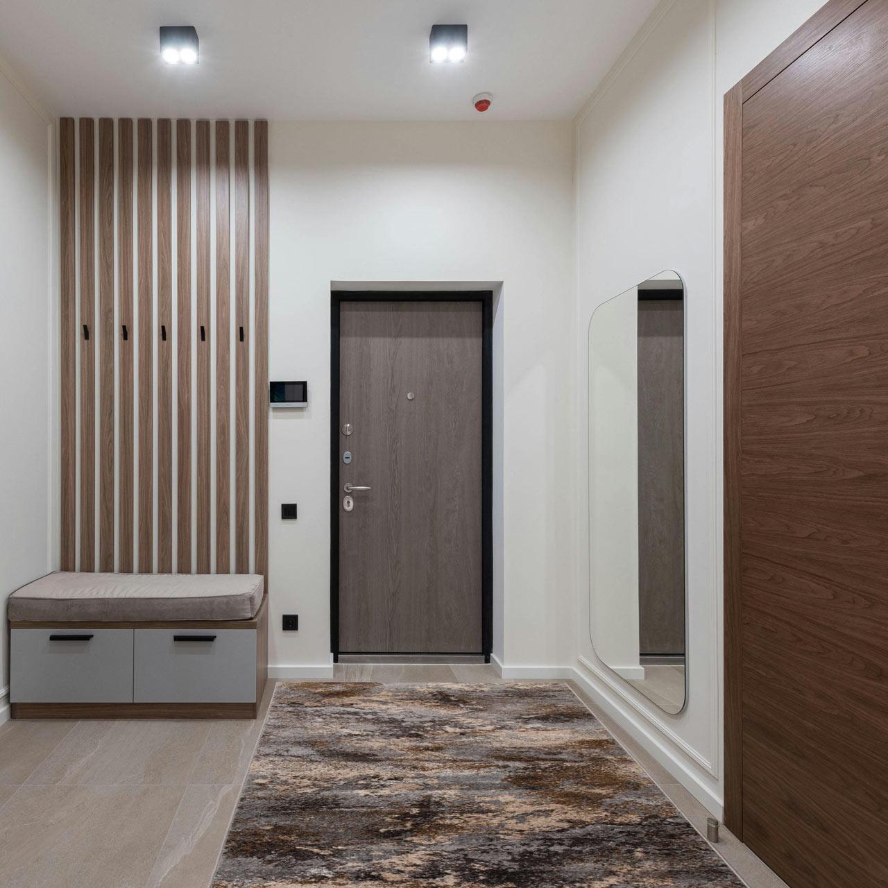 Доріжка килимова Karat Fayno 7147/123 з низьким ворсом 1,2 м Сірий/Бежевий (00-00017138) - фото 4