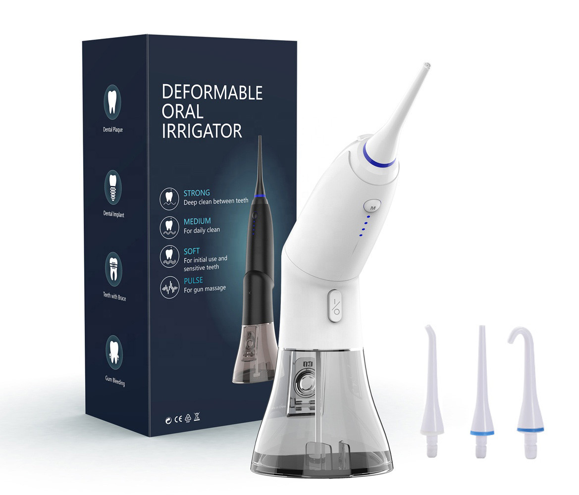 Ирригатор портативный для глубокой чистки зубов Белый (0570-1)