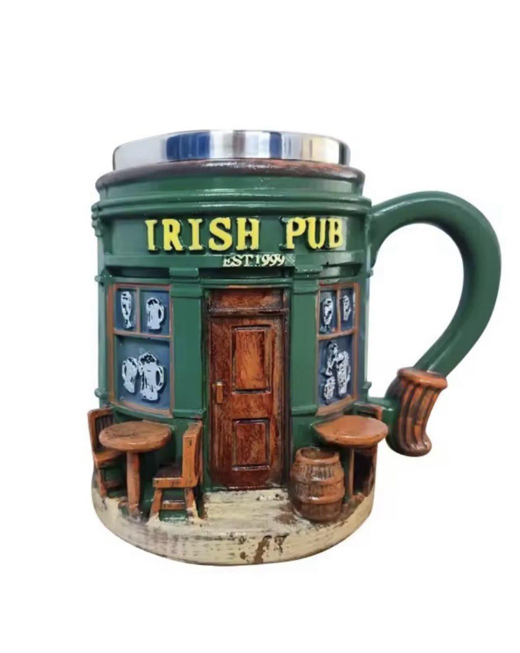 Кружка ирландская Irish Pup для пива и кофе 300 мл (35339912)