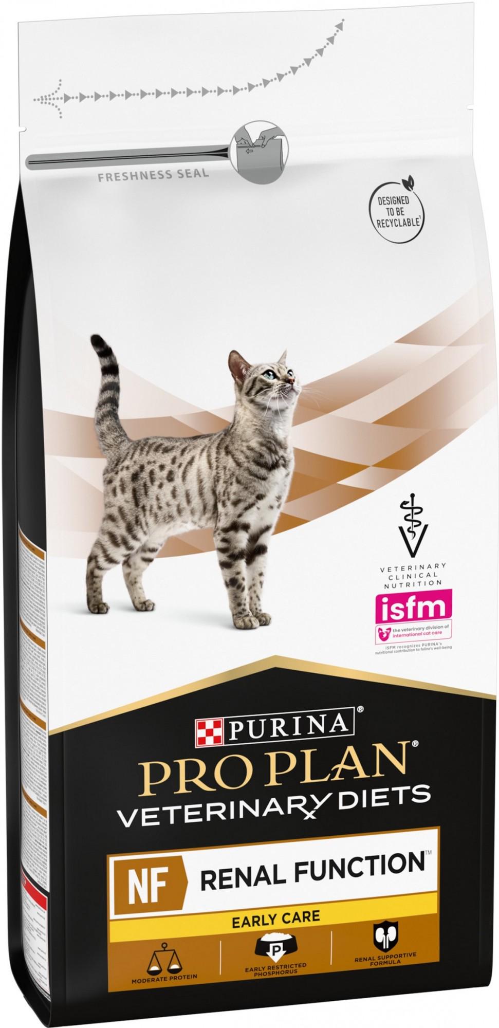 Сухий корм для котів Purina Pro Plan Veterinary Diets NF Renal Early Care підтримує функцію нирок при хронічній хворобі на ранніх стадіях 1,5 кг (7613287882295) - фото 3