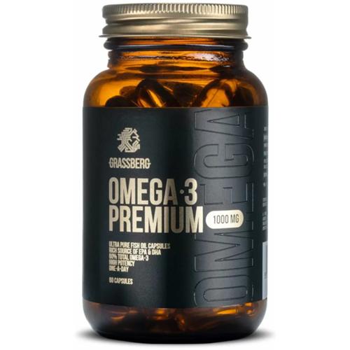 Омега 3 Grassberg Omega-3 Premium 1000 мг 60 Caps