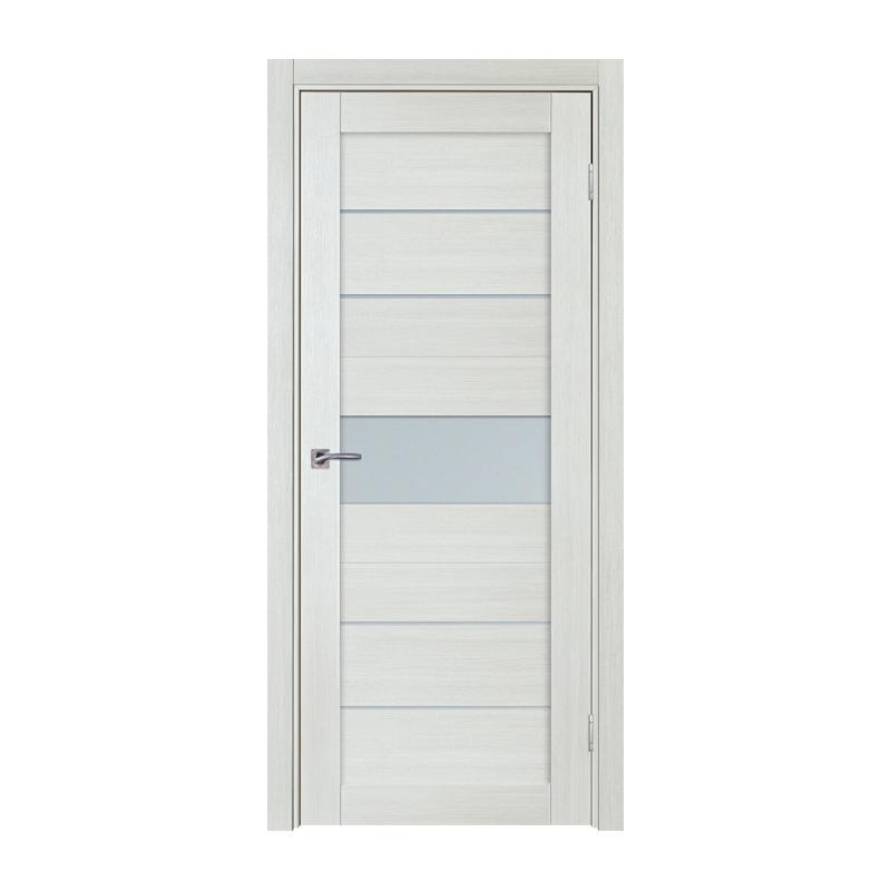 Дверное полотно TD ТД-303 R МДФ 2000х700 мм Дуб белый/Белое стекло (5359532)