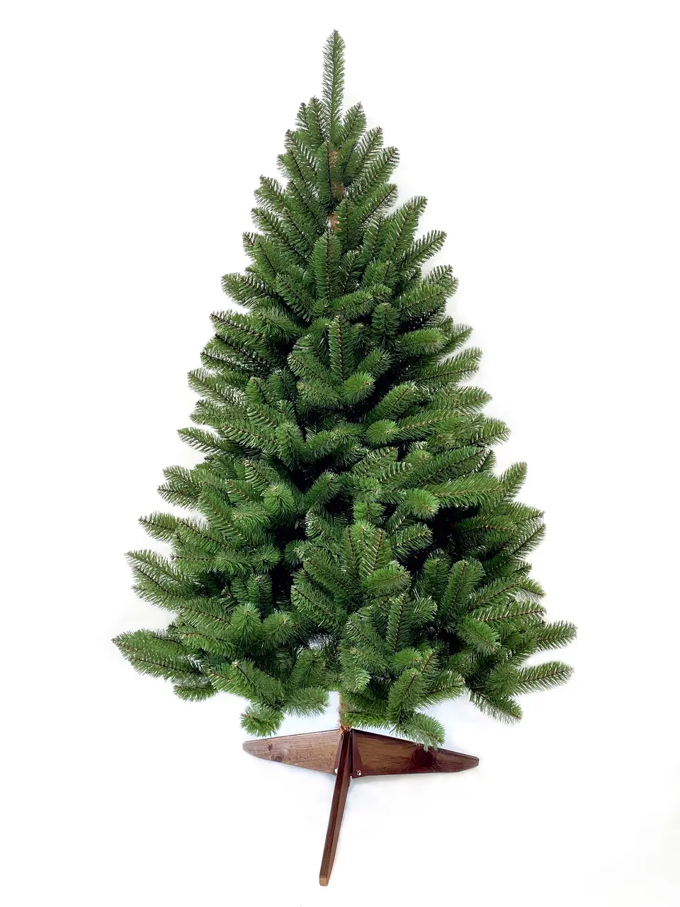 Елка искусственная HVOYA на деревянной подставке 180 см Зеленый (300/1/180/G)