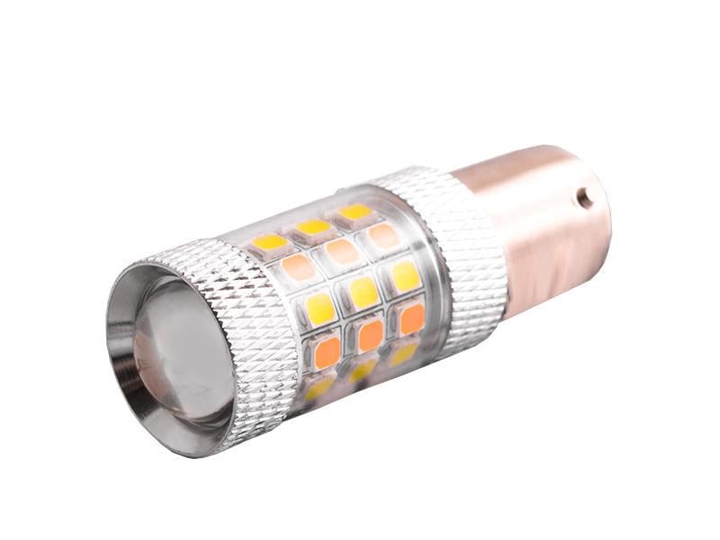 Автолампа светодиодная T25 P21/5W (1157) 12 В SMD2835-42led Белый/Желтый (1291)