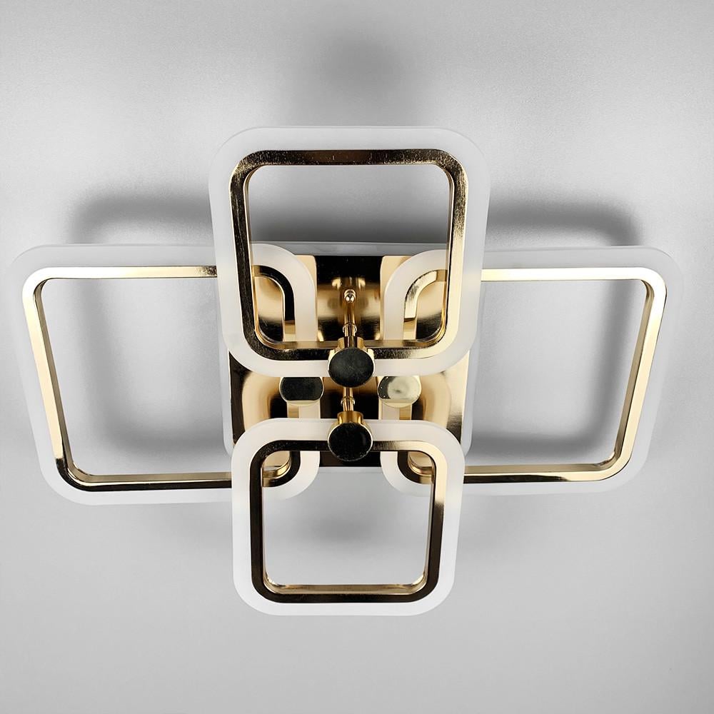 Люстра LED RGB на 2/2 ріжки Золотий (A 2503/2+2 RGB GD) - фото 1