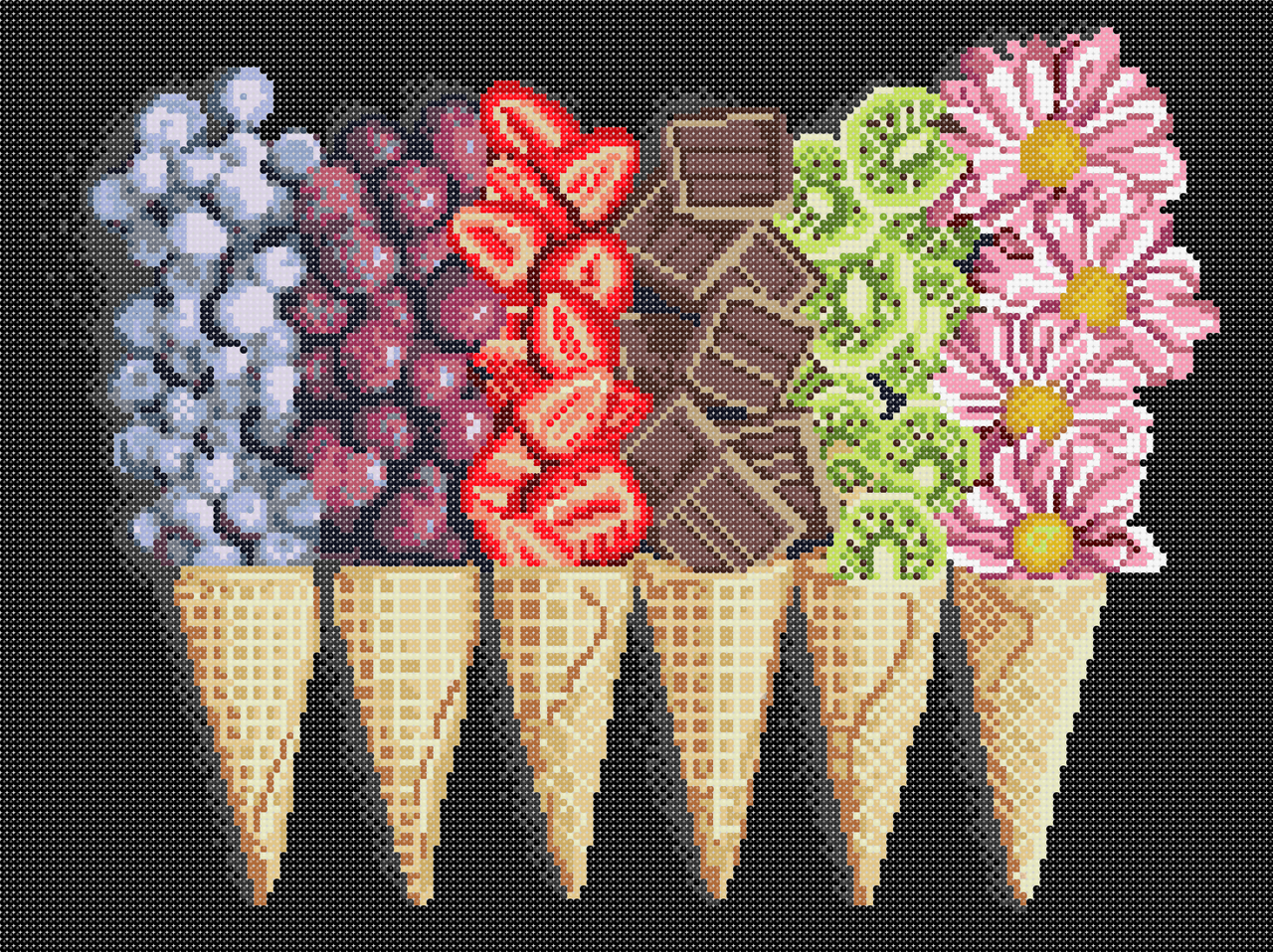 Схема для вышивки бисером Сладкое наслаждение Сб-701 (1359665660)