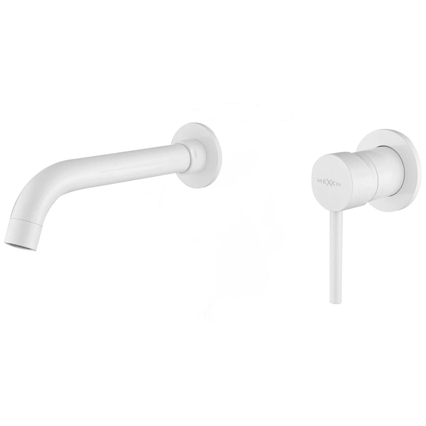Смеситель для умывальника Mexen Alma MEX-75015-20 настенный однорычажный Белый (177598)
