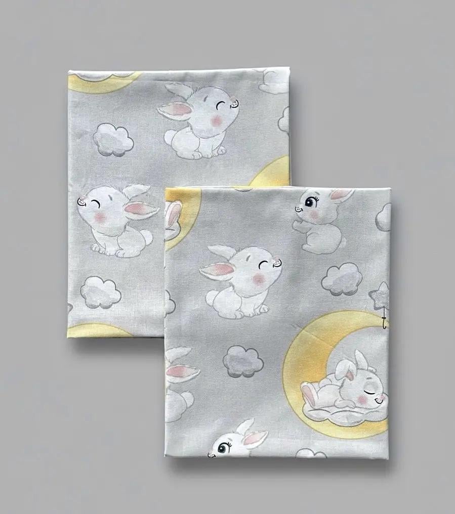 Пелюшка дитяча BST із натуральної бавовняної тканини 2 шт. 90х80 см Сірий/Жовтий (2506168437)