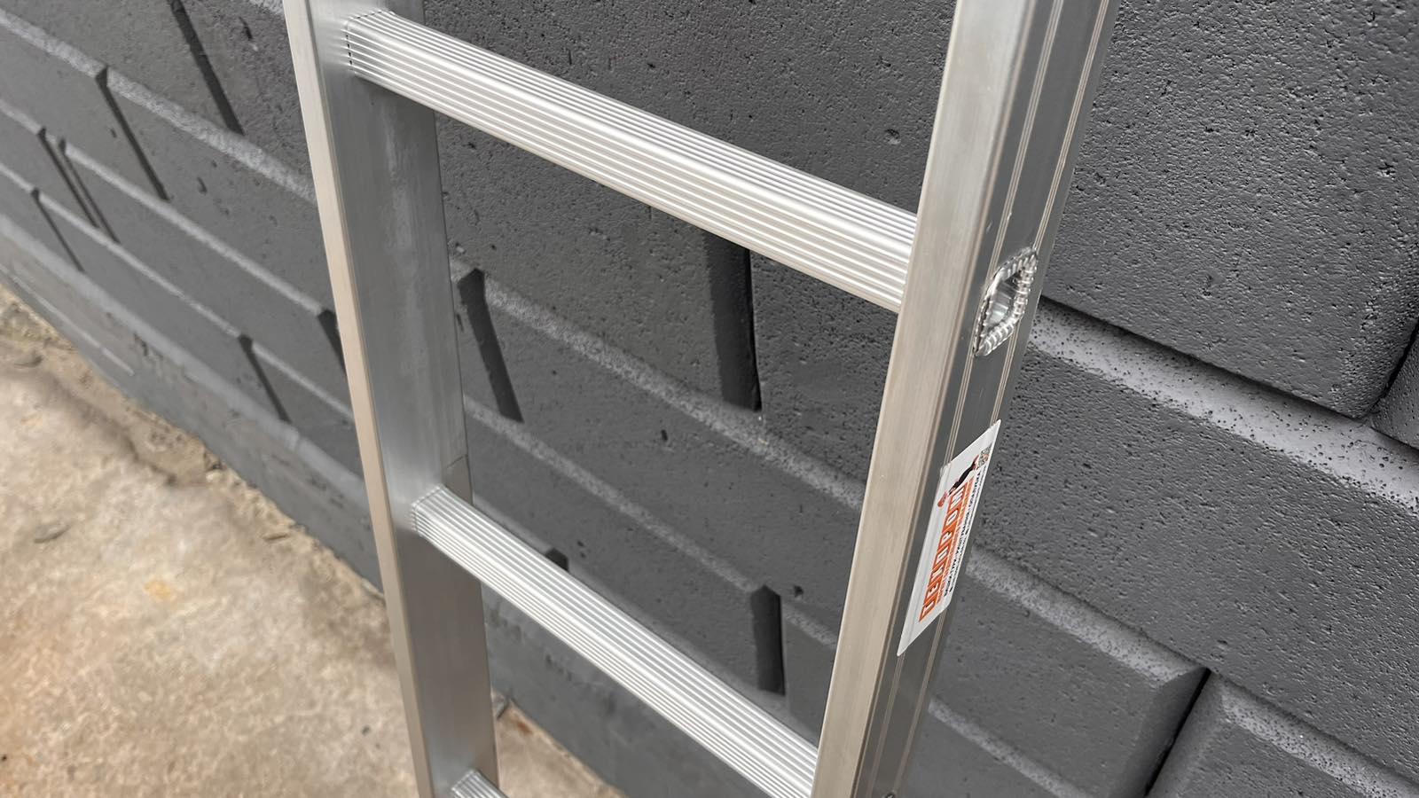 Лестница приставная Техпром на 7 ступенек односекционная алюминиевая - фото 6