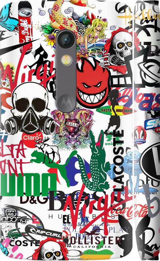 Чохол на Motorola Moto X Play Many different logos (4022m-459-42517)