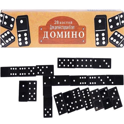 Домино 28 костей пластиковые фишки Черный (2327-b3e34) Домино 28 костей пластиковые фишки Черный (2327-b3e34)