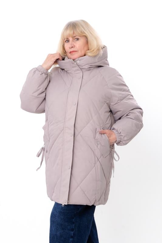 Куртка зимова жіноча подовжена плюс сайз з капюшоном Носи Своє р. 56 Мокко (16203) Куртка зимова жіноча подовжена плюс сайз з капюшоном Носи Своє р. 56 Мокко (16203)