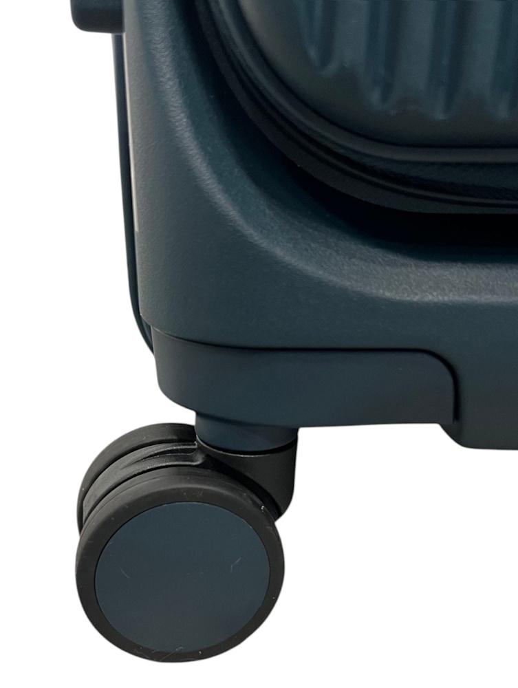 Чемодан малый под ручную кладь Airtex 647 полипропилен S Темно-зеленый - фото 7