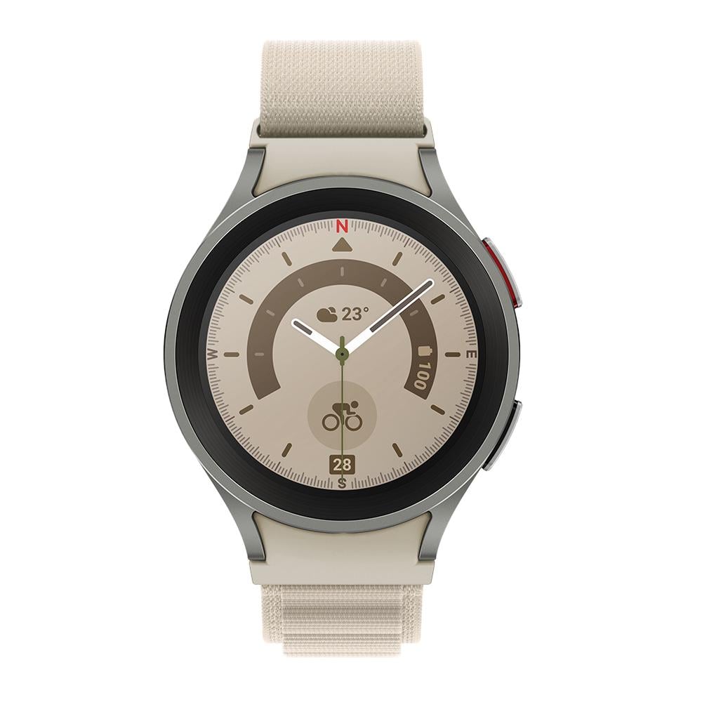 Ремешок нейлоновый Watchbands Cloth Wave для Samsung Galaxy Watch 4 Classic 46 мм Белый (EP05-0WB10346981) - фото 4