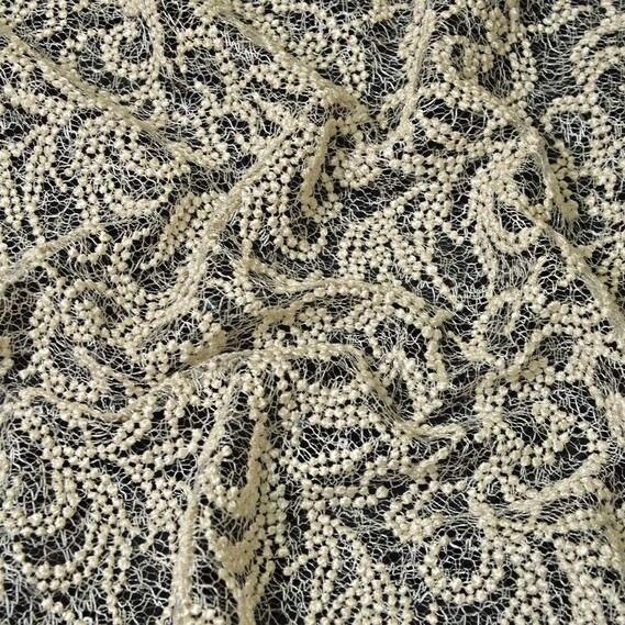 Ткань гипюр IDEIA Venezia 1,3 м Кремовый (2200004145204)