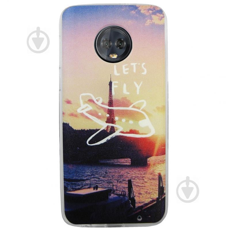 Чехол с рисунком Printed Silicone для Motorola Moto G6 Plus XT1926 Париж (arbc3207)
