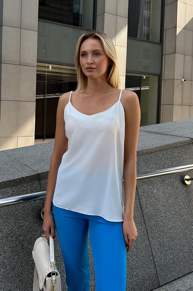 Майка женская Lipar 2873 на тонких бретелях свободного кроя р. 48 Молочный (16906850) Майка женская Lipar 2873 на тонких бретелях свободного кроя р. 48 Молочный (16906850)