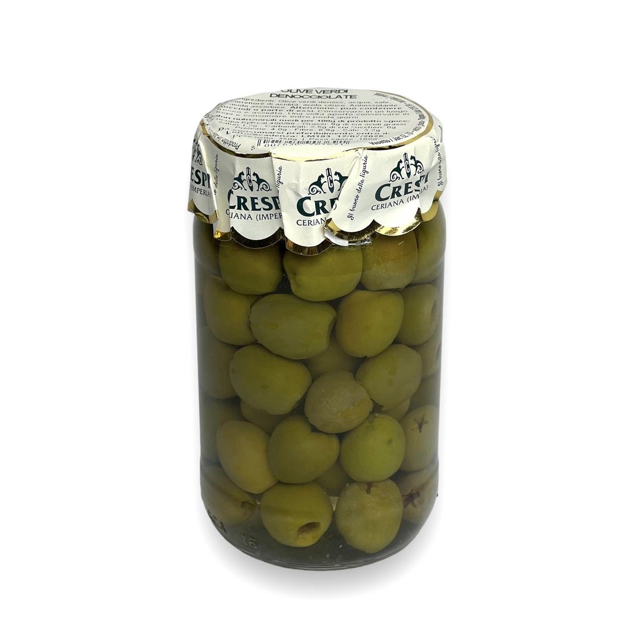 Оливки зелені CRESPI olive verdi denocciolate без кісточок 350 г (1971535583)